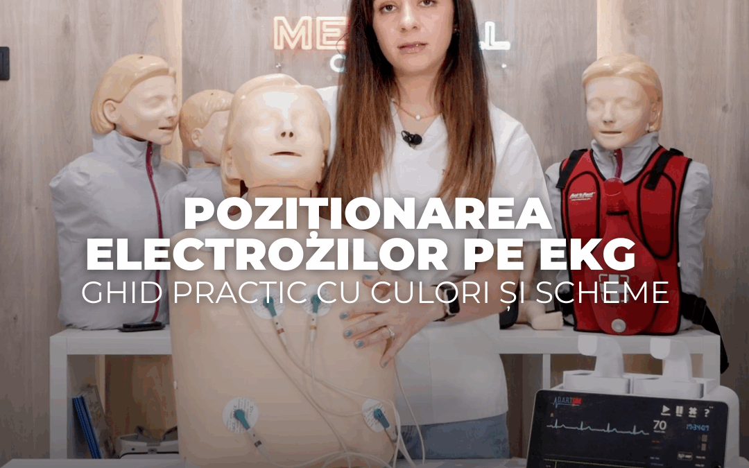 Poziționarea electrozilor pe EKG – ghid practic cu culori și scheme