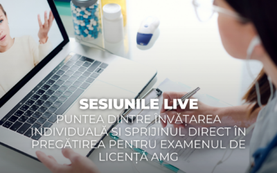 Sesiunile live – puntea dintre învățarea individuală și sprijinul direct în pregătirea pentru examenul de licență AMG
