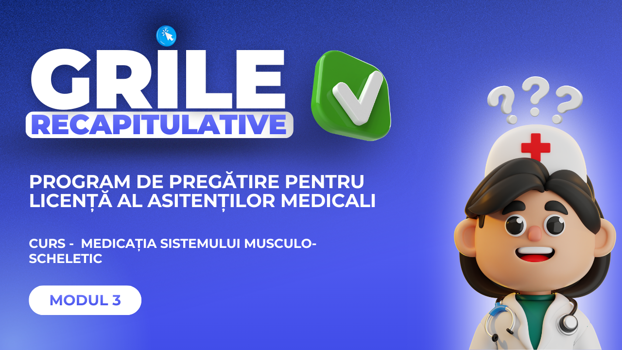 Grile – Medicația sistemului musculo-scheletic