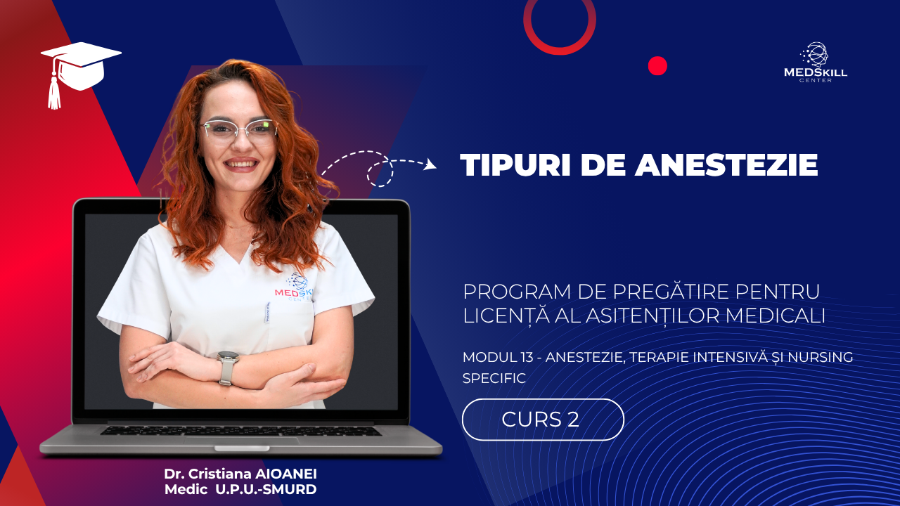 Curs – TIPURI DE ANESTEZIE – Modul 13 – Program AMG