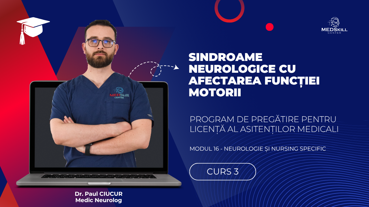 Curs – SINDROAME NEUROLOGICE CU AFECTAREA FUNCȚIEI MOTORII – Modul 16 – Program AMG