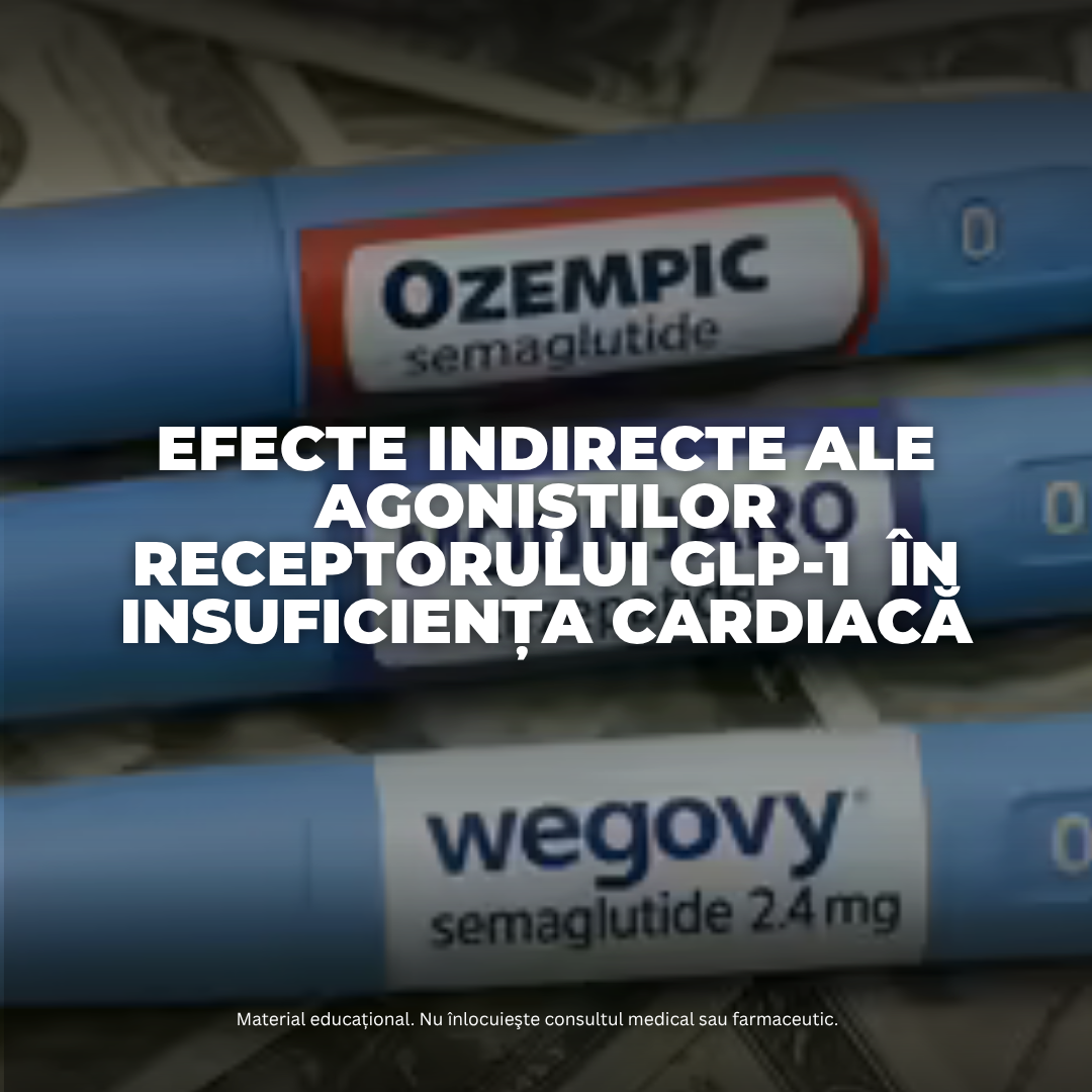 Efecte indirecte ale agoniștilor receptorului GLP-1 în insuficiența cardiacă Efecte indirecte ale agoniștilor receptorului GLP-1 în insuficiența cardiacă