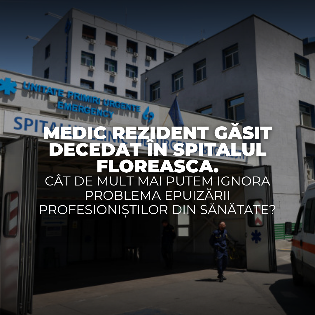 Medic rezident găsit decedat în Spitalul Floreasca